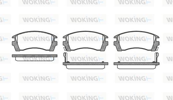 Woking P2633.02 - Brake Pad Set, disc brake www.autospares.lv