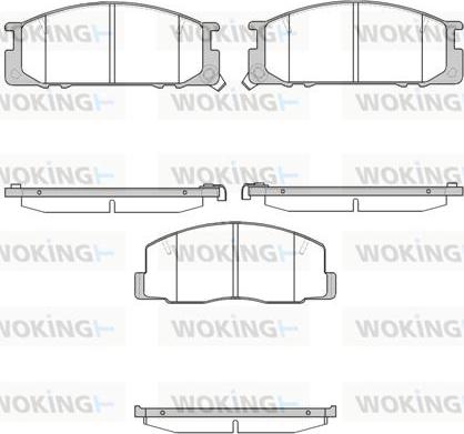 Woking P2063.12 - Brake Pad Set, disc brake www.autospares.lv