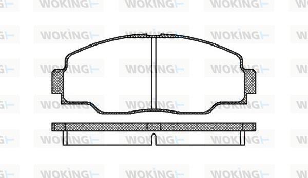 Woking P2083.00 - Brake Pad Set, disc brake www.autospares.lv