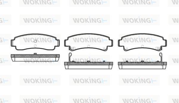 Woking P2023.02 - Bremžu uzliku kompl., Disku bremzes autospares.lv