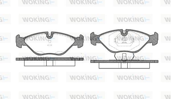 Woking P2193.00 - Bremžu uzliku kompl., Disku bremzes www.autospares.lv