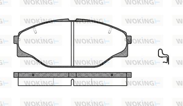 Woking P2143.04 - Brake Pad Set, disc brake www.autospares.lv