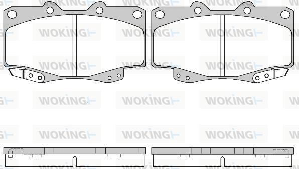 Woking P2153.22 - Brake Pad Set, disc brake www.autospares.lv