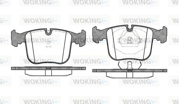 Woking P2803.00 - Brake Pad Set, disc brake www.autospares.lv