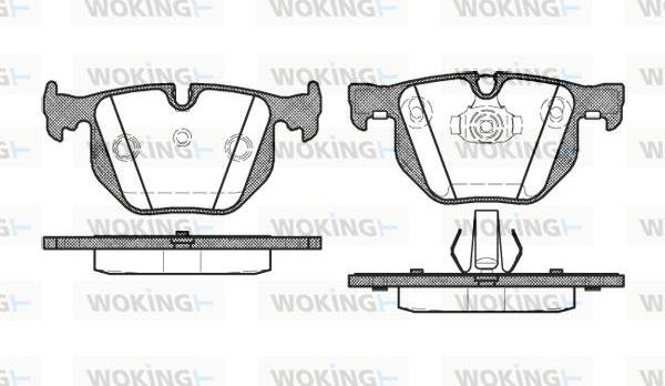 Woking P2813.40 - Bremžu uzliku kompl., Disku bremzes www.autospares.lv