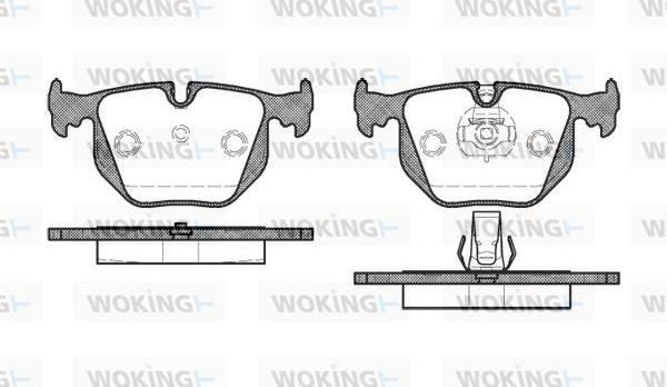 Woking P2813.30 - Brake Pad Set, disc brake www.autospares.lv