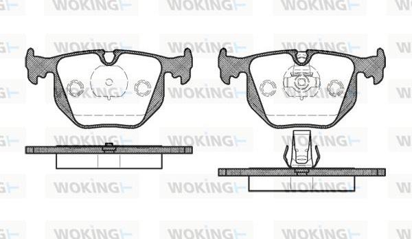 Woking P2813.20 - Bremžu uzliku kompl., Disku bremzes www.autospares.lv