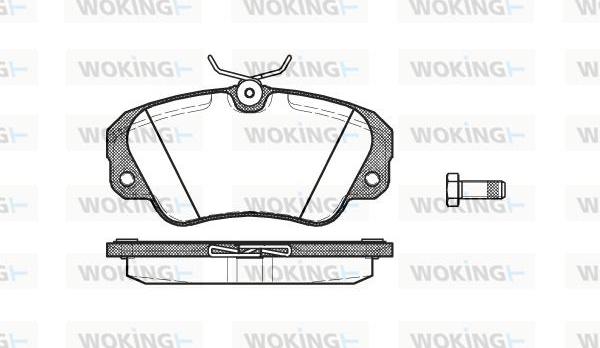 Woking P2823.00 - Bremžu uzliku kompl., Disku bremzes www.autospares.lv