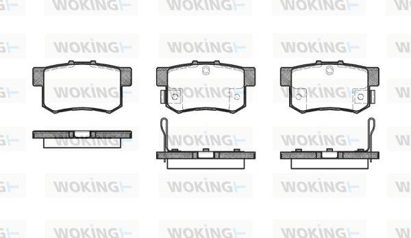 Woking P2253.32 - Brake Pad Set, disc brake www.autospares.lv