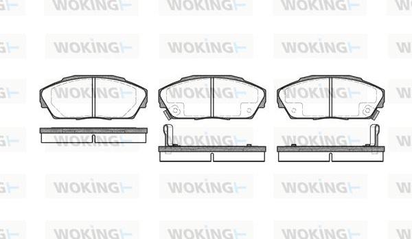 Woking P2233.02 - Brake Pad Set, disc brake www.autospares.lv