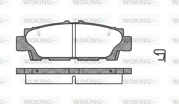 Woking P2763.00 - Bremžu uzliku kompl., Disku bremzes www.autospares.lv