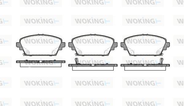 Woking P7943.02 - Brake Pad Set, disc brake www.autospares.lv