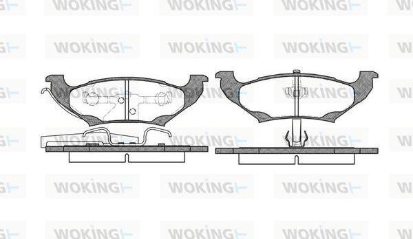 Woking P7903.10 - Bremžu uzliku kompl., Disku bremzes www.autospares.lv