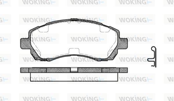 Woking P7473.02 - Brake Pad Set, disc brake www.autospares.lv