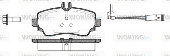 Woking P7503.22 - Bremžu uzliku kompl., Disku bremzes autospares.lv