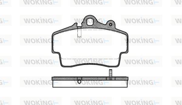 Woking P7533.00 - Bremžu uzliku kompl., Disku bremzes www.autospares.lv