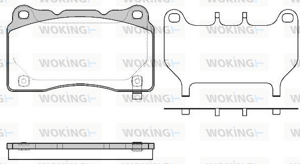 Woking P7663.64 - Bremžu uzliku kompl., Disku bremzes autospares.lv