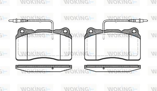 Woking P7663.14 - Bremžu uzliku kompl., Disku bremzes www.autospares.lv