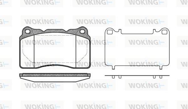 Woking P7663.10 - Bremžu uzliku kompl., Disku bremzes www.autospares.lv