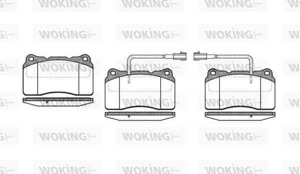 Woking P7663.22 - Bremžu uzliku kompl., Disku bremzes autospares.lv