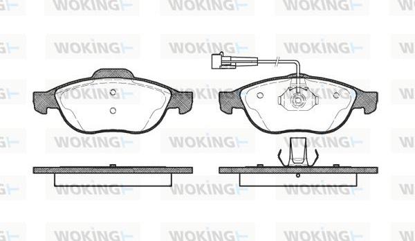 Woking P7603.02 - Brake Pad Set, disc brake www.autospares.lv