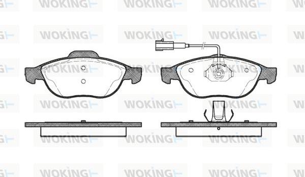 Woking P7603.22 - Brake Pad Set, disc brake www.autospares.lv