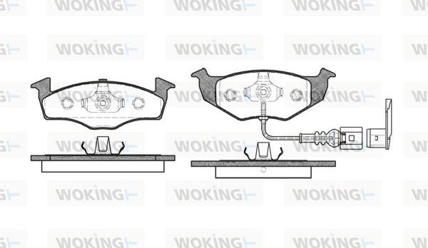 Woking P7093.11 - Brake Pad Set, disc brake www.autospares.lv