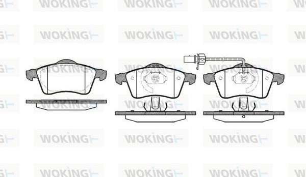 Woking P7183.01 - Bremžu uzliku kompl., Disku bremzes autospares.lv