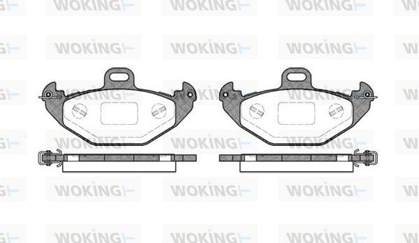 Woking P7863.00 - Brake Pad Set, disc brake www.autospares.lv