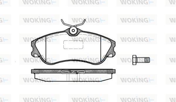 Woking P7343.00 - Bremžu uzliku kompl., Disku bremzes autospares.lv