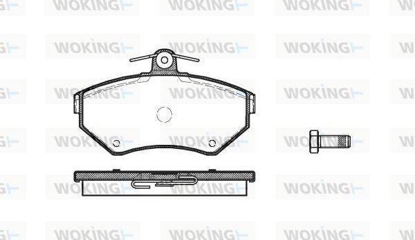 Woking P7313.00 - Brake Pad Set, disc brake www.autospares.lv