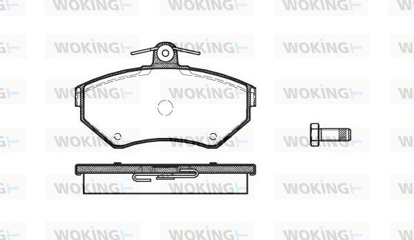 Woking P7313.10 - Bremžu uzliku kompl., Disku bremzes www.autospares.lv