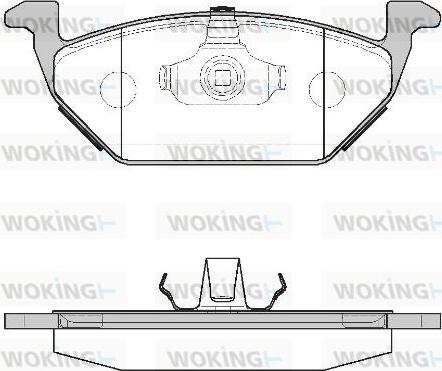 Woking P7333.00 - Bremžu uzliku kompl., Disku bremzes www.autospares.lv