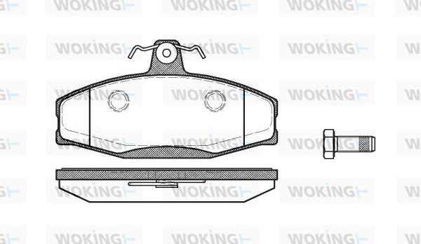 Woking P7203.20 - Brake Pad Set, disc brake www.autospares.lv