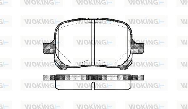 Woking P7213.00 - Brake Pad Set, disc brake www.autospares.lv