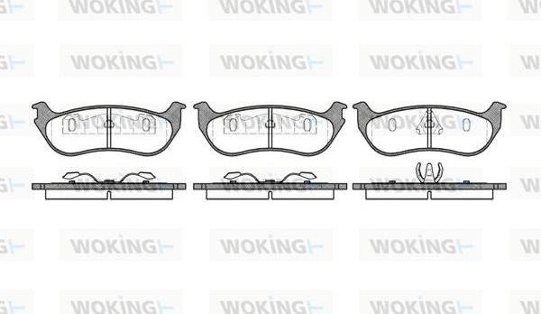 Woking P7283.75 - Bremžu uzliku kompl., Disku bremzes autospares.lv