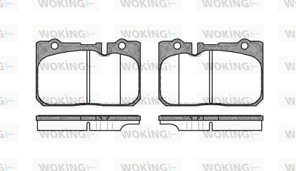 Woking P7793.00 - Тормозные колодки, дисковые, комплект www.autospares.lv