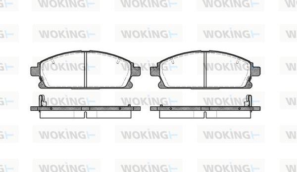 Woking P7743.12 - Bremžu uzliku kompl., Disku bremzes autospares.lv