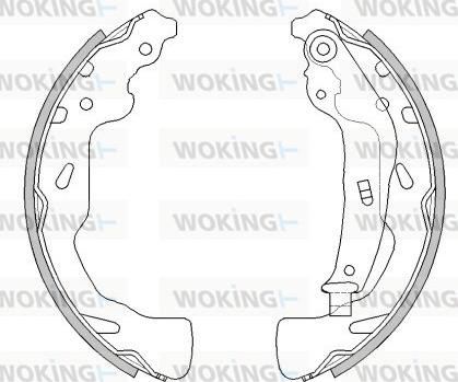 Woking Z4461.00 - Bremžu loki www.autospares.lv