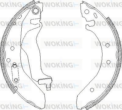 Woking Z4400.00 - Тормозные башмаки, барабанные www.autospares.lv