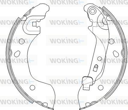 Woking Z4536.00 - Bremžu loki www.autospares.lv