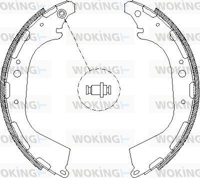 Woking Z4650.00 - Brake Shoe, Drum brakes www.autospares.lv