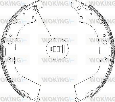 Woking Z4650.01 - Brake Shoe, Drum brakes www.autospares.lv