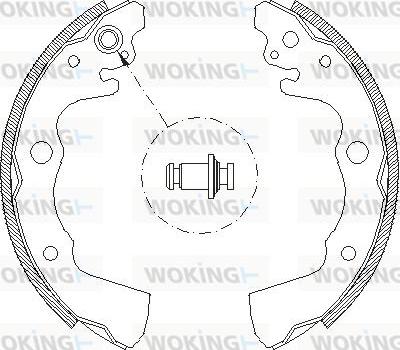 Woking Z4662.00 - Тормозные башмаки, барабанные www.autospares.lv