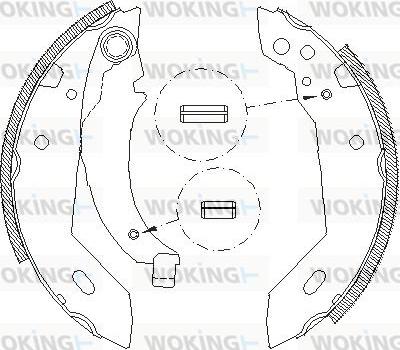 Woking Z4095.00 - Bremžu loki www.autospares.lv