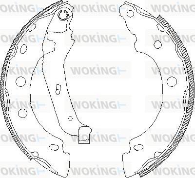 Woking Z4043.00 - Bremžu loki www.autospares.lv