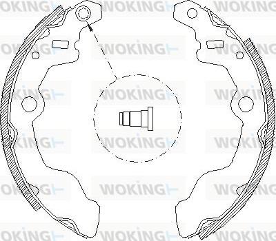 Woking Z4050.00 - Тормозные башмаки, барабанные www.autospares.lv