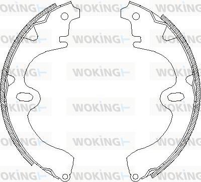 Woking Z4008.00 - Brake Shoe, Drum brakes www.autospares.lv