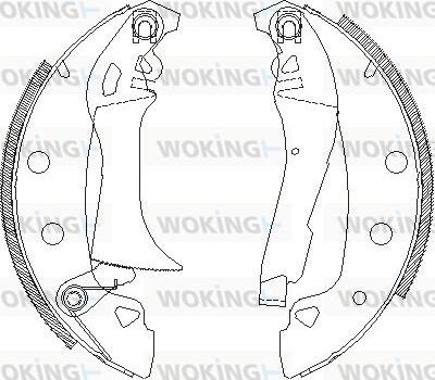 Woking Z4017.00 - Bremžu loki www.autospares.lv