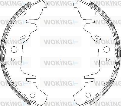 Woking Z4020.00 - Тормозные башмаки, барабанные www.autospares.lv